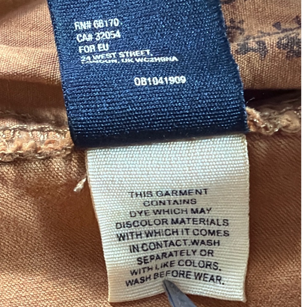 We The Free People Corduroy Flare Pants Brown Boho Bell Bottoms 25 OB1041909 - Picture 7 of 12